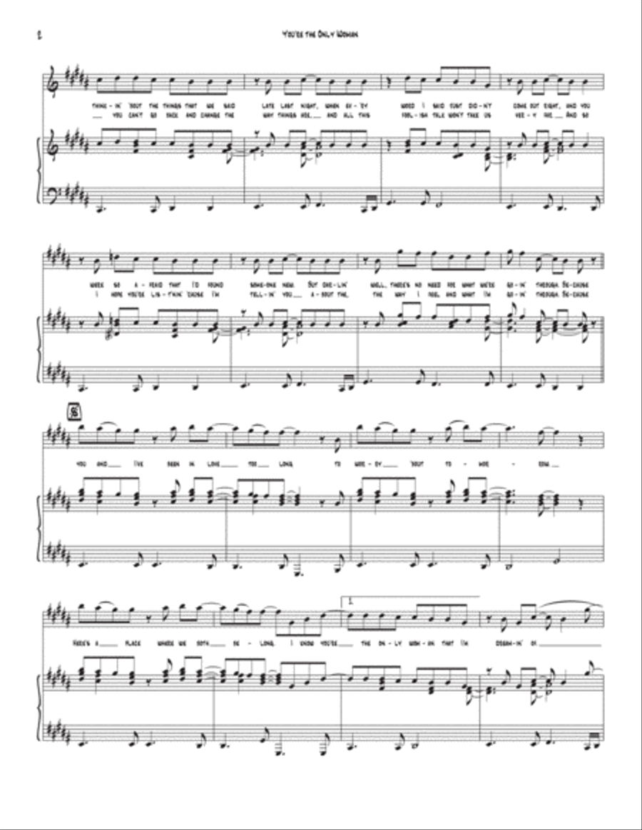 You're The Only Woman Voice scores gallery preview page 2
