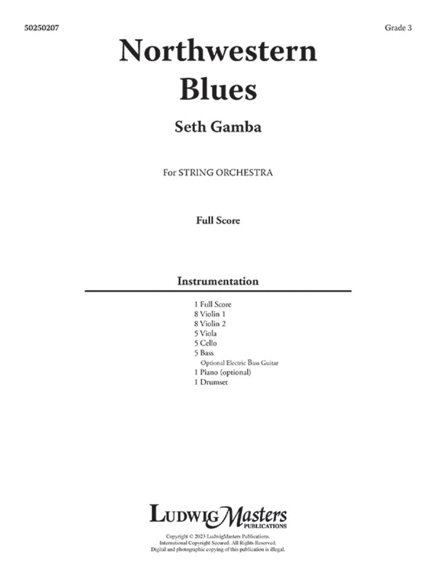 Northwestern Blues String Orchestra scores gallery preview page 1