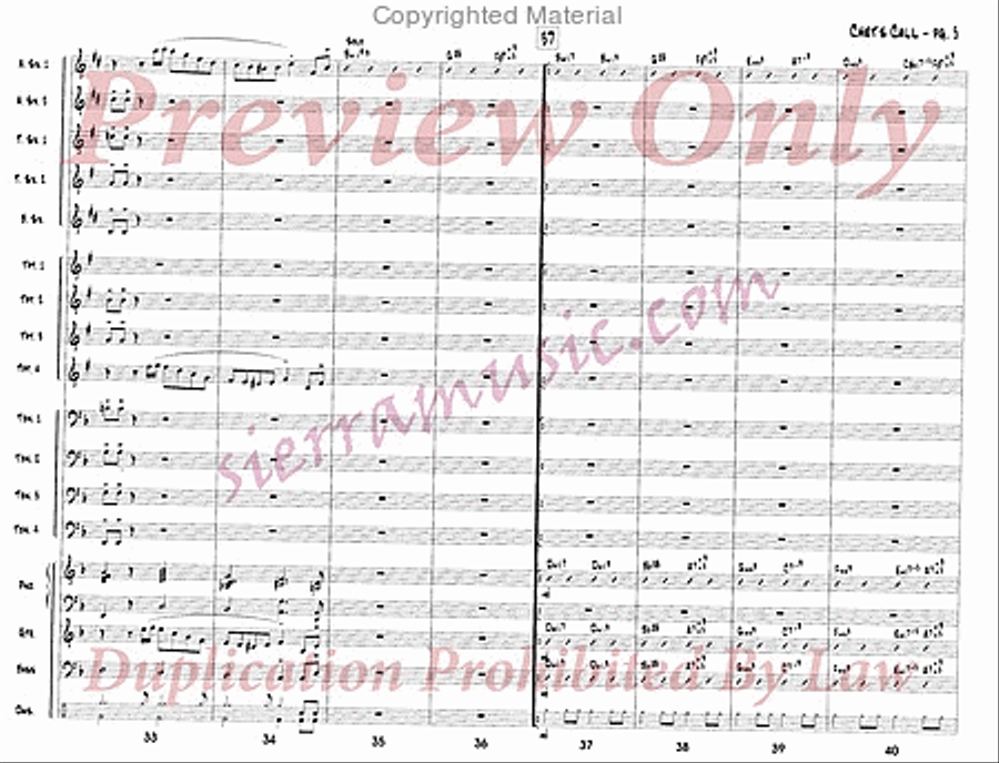 Chet's Call Chet's Call Big Band scores gallery preview page 6