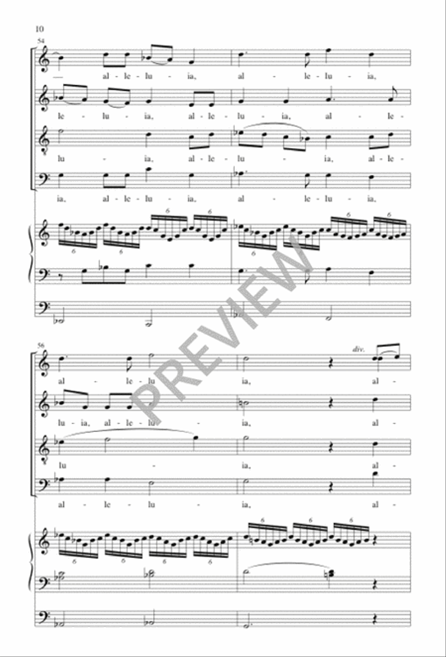 Our Risen Lord, Our King of Kings 4-Part scores gallery preview page 10