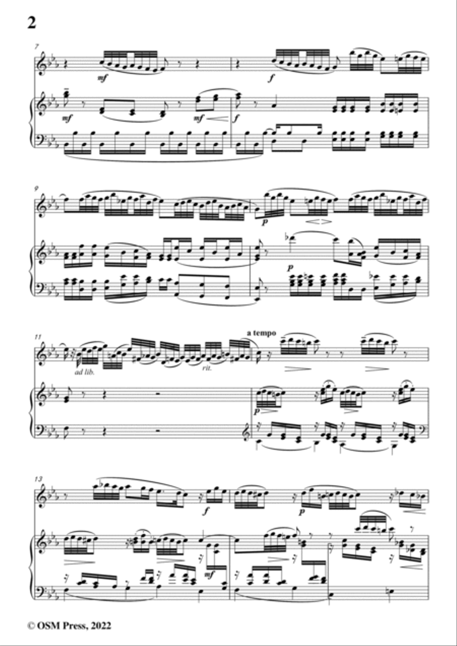 Cimarosa-Concerto,in c minor,for Oboe and Piano Piano scores gallery preview page 4