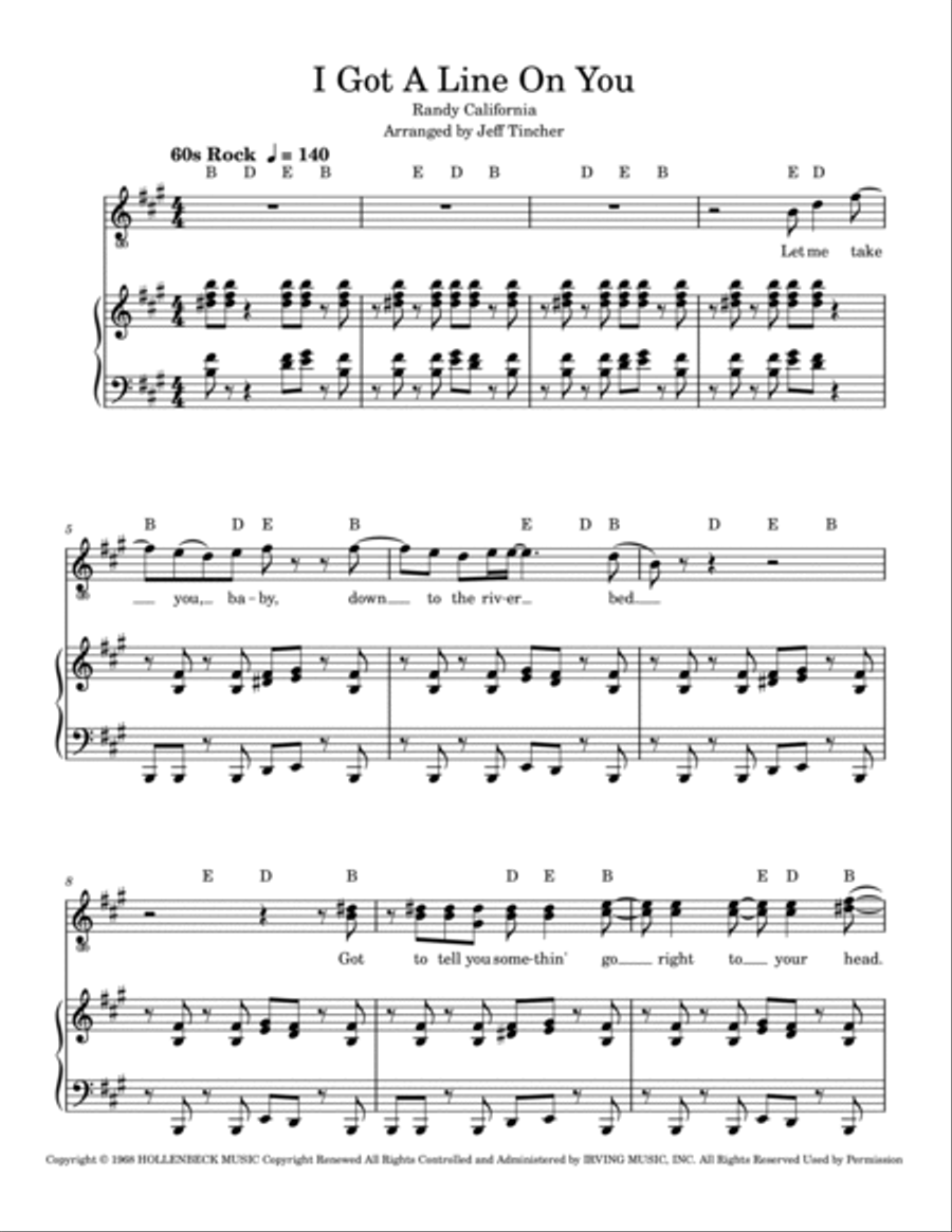 I Got A Line On You Piano, Vocal, Guitar scores gallery preview page 2