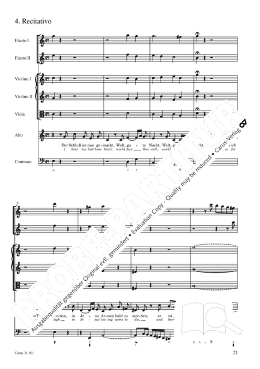 Komm, du susse Todesstunde 4-Part scores gallery preview page 21