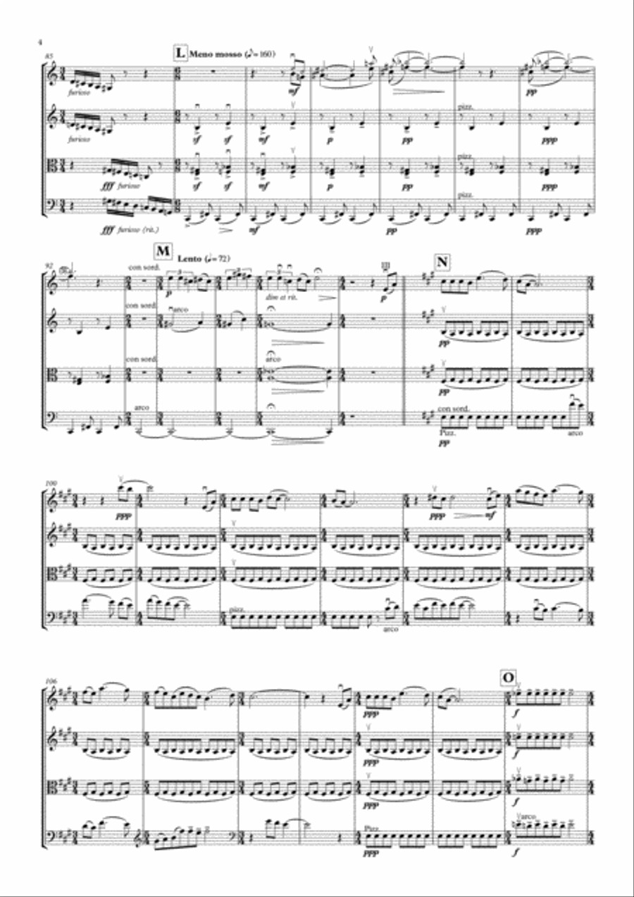 Musica de Feria String Quartet scores gallery preview page 6