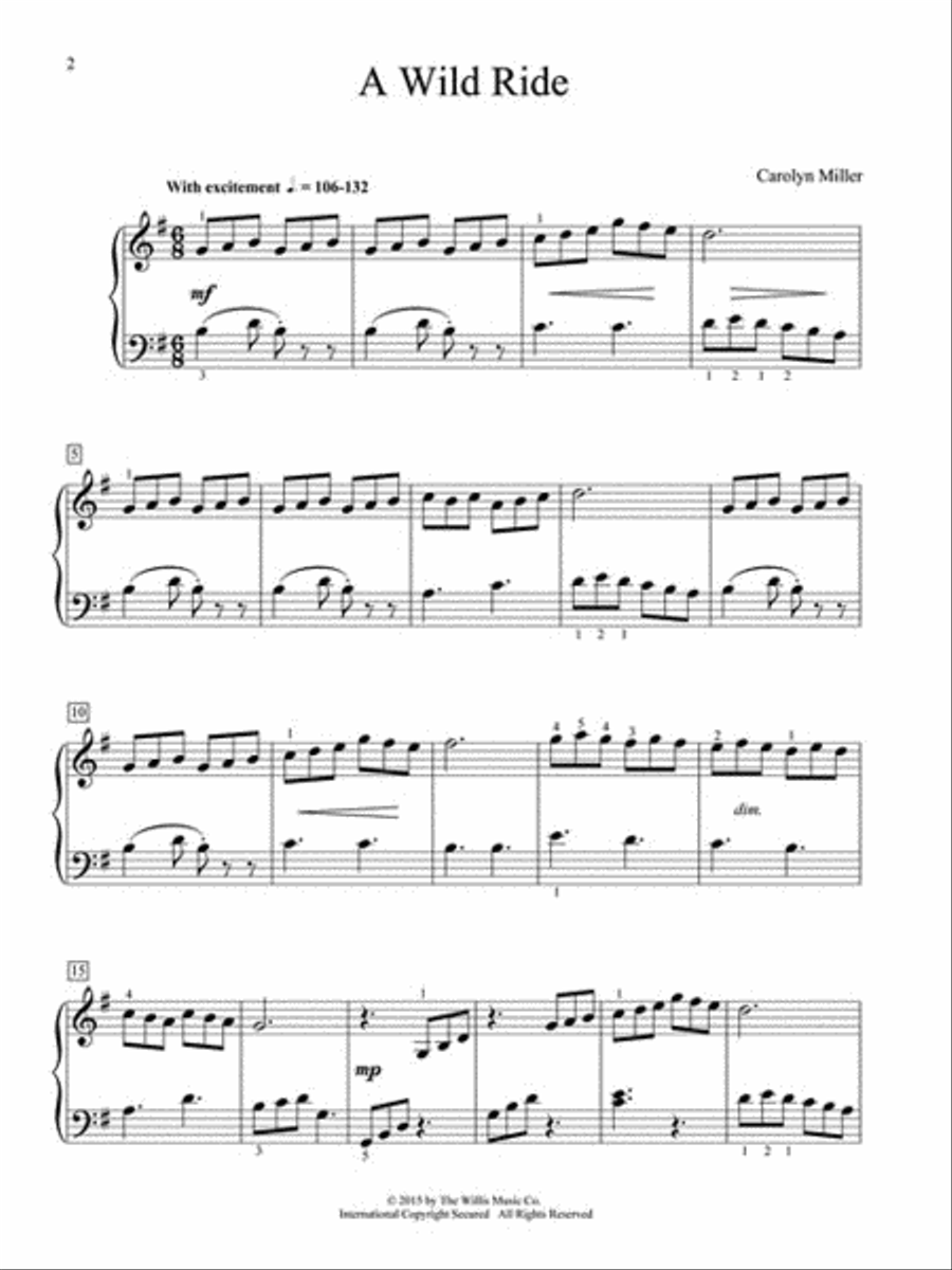 A Wild Ride A Wild Ride Piano scores gallery preview page 2