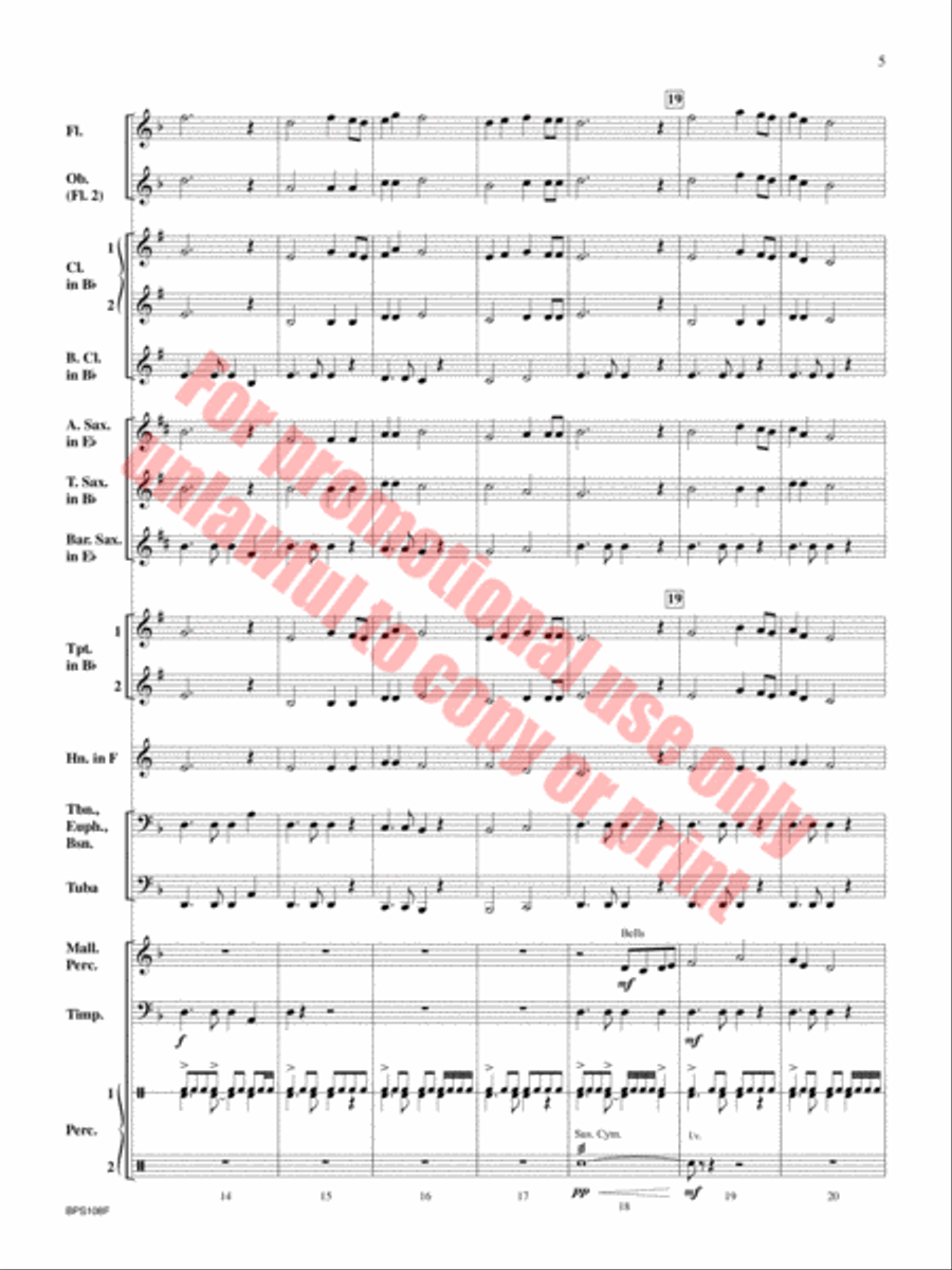 Night Fury Night Fury Concert Band scores gallery preview page 6