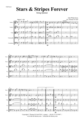Book cover for Stars and Stripes forever - Sousa - String Quintet