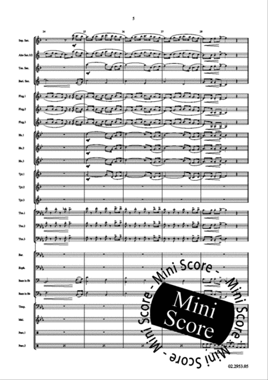 Festival of Spirituals Fanfare Band scores gallery preview page 9