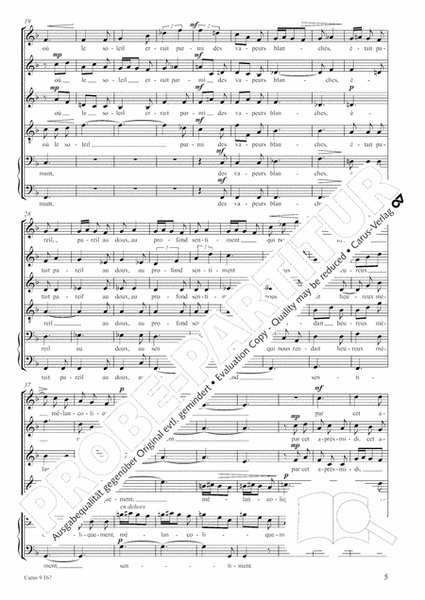 Debussy/ Gottwald: Deux Melodies d'apres des textes de Paul Bourget transcribed for 6 voices
