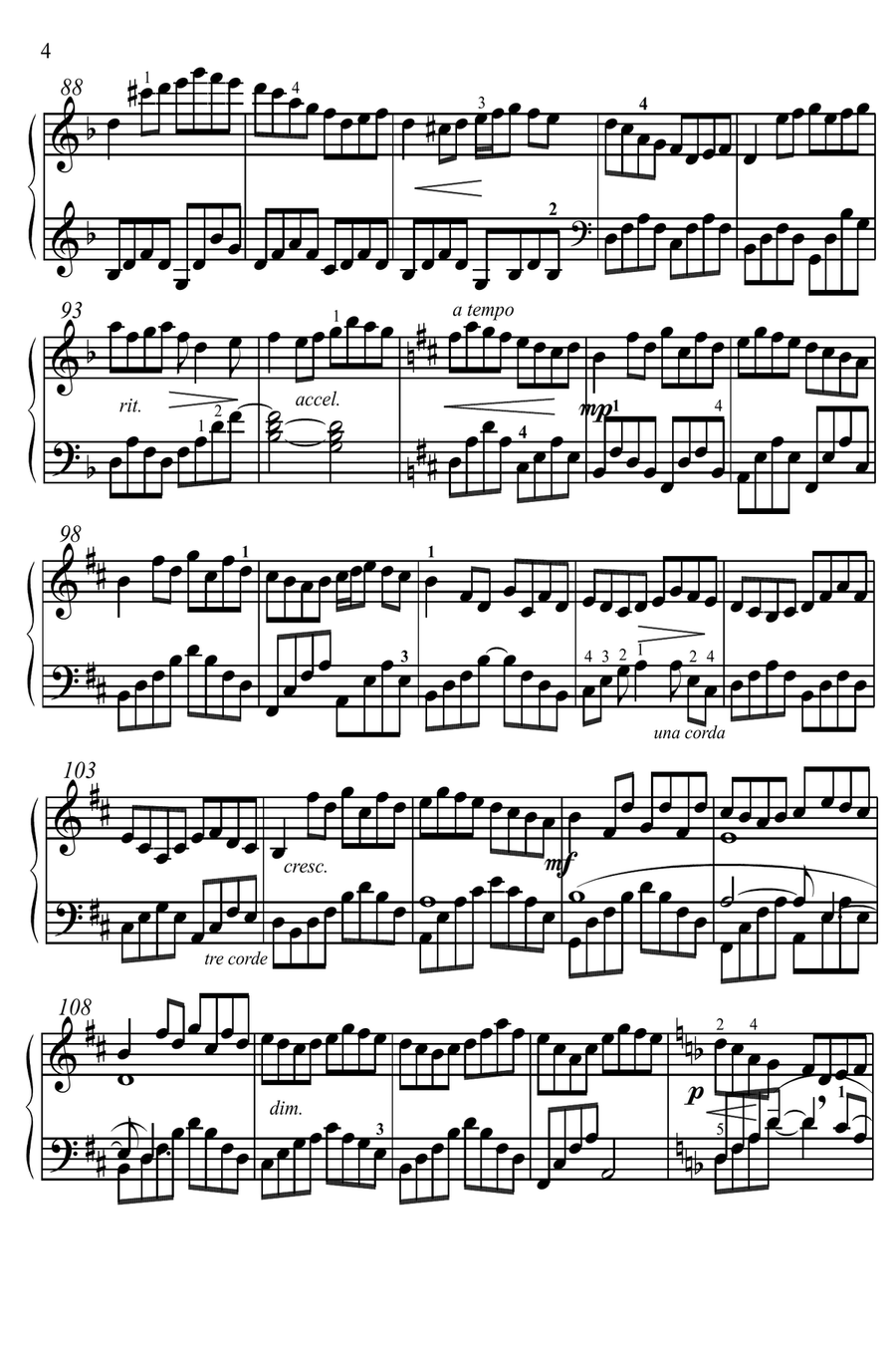 Five pieces for piano Piano Solo scores gallery preview page 4