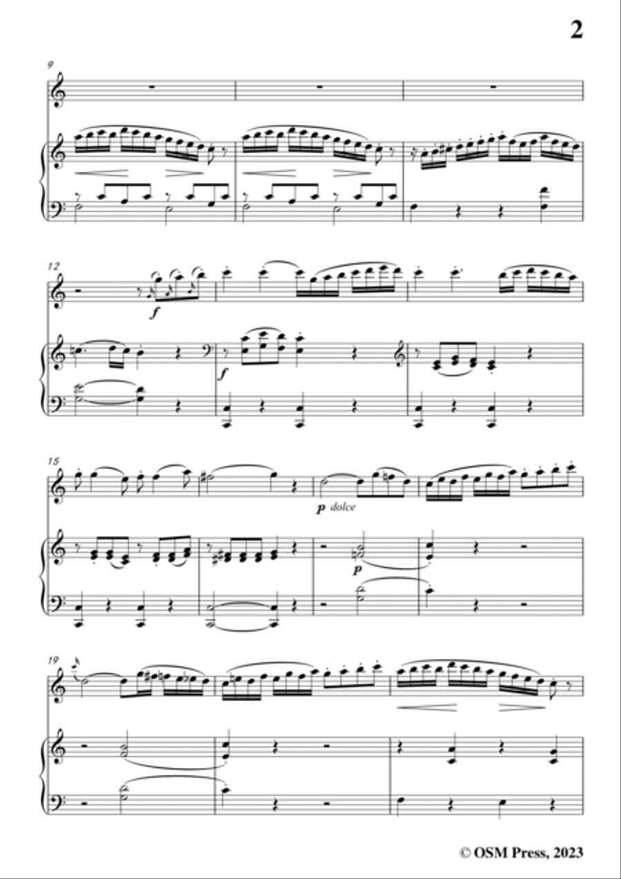 Hoffmeister-Sonata,in C Major,Op.13 Flute scores gallery preview page 3