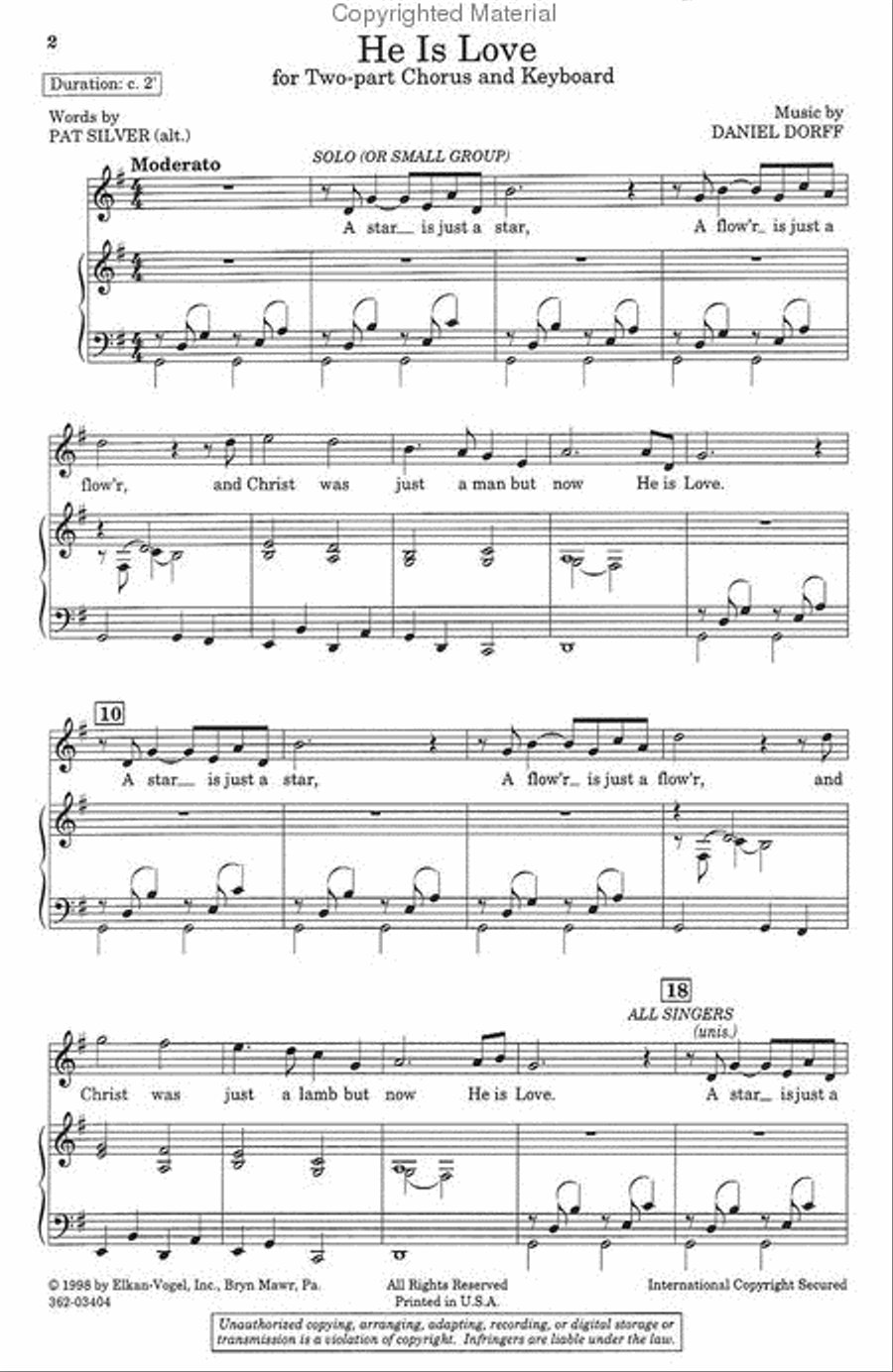 He Is Love He Is Love SA scores gallery preview page 2