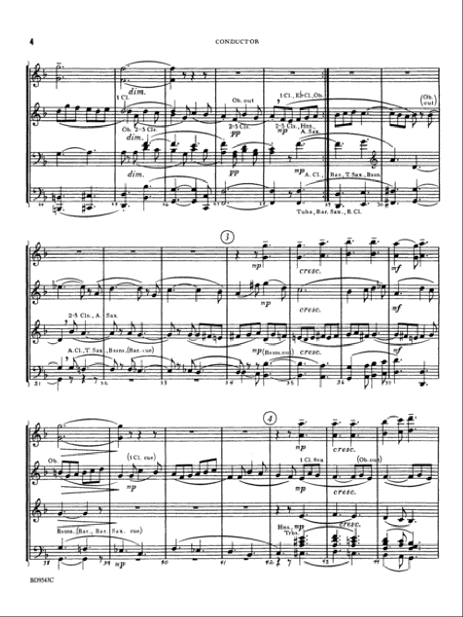 Three Chorale Preludes: Score Concert Band scores gallery preview page 4