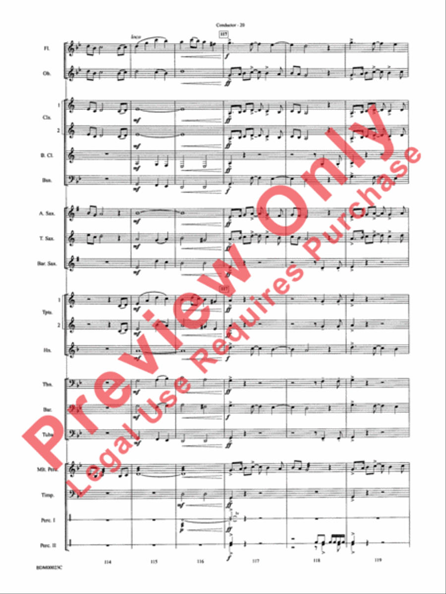 Under the Rice Moon Under the Rice Moon Concert Band scores gallery preview page 23