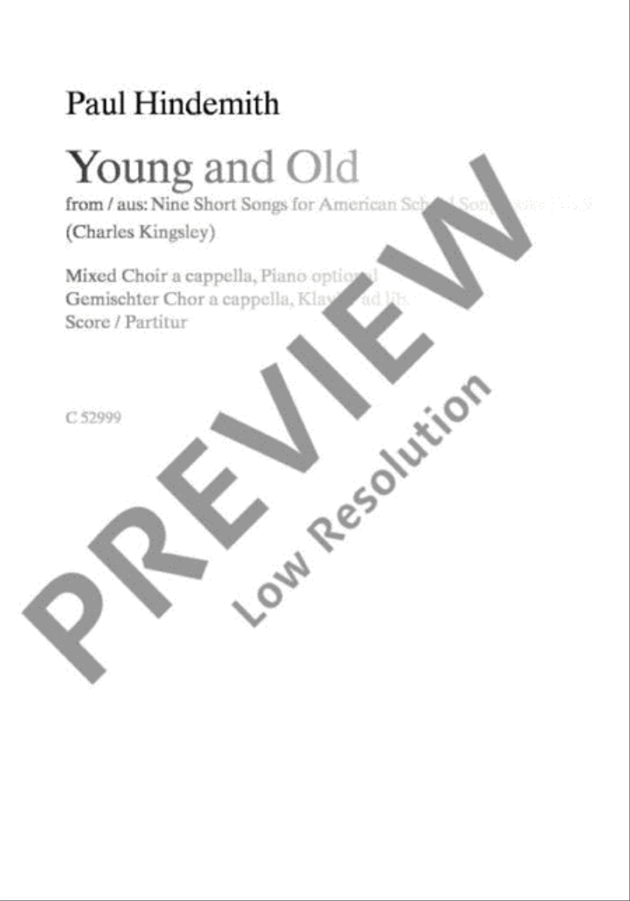 Young and Old 4-Part scores gallery preview page 2