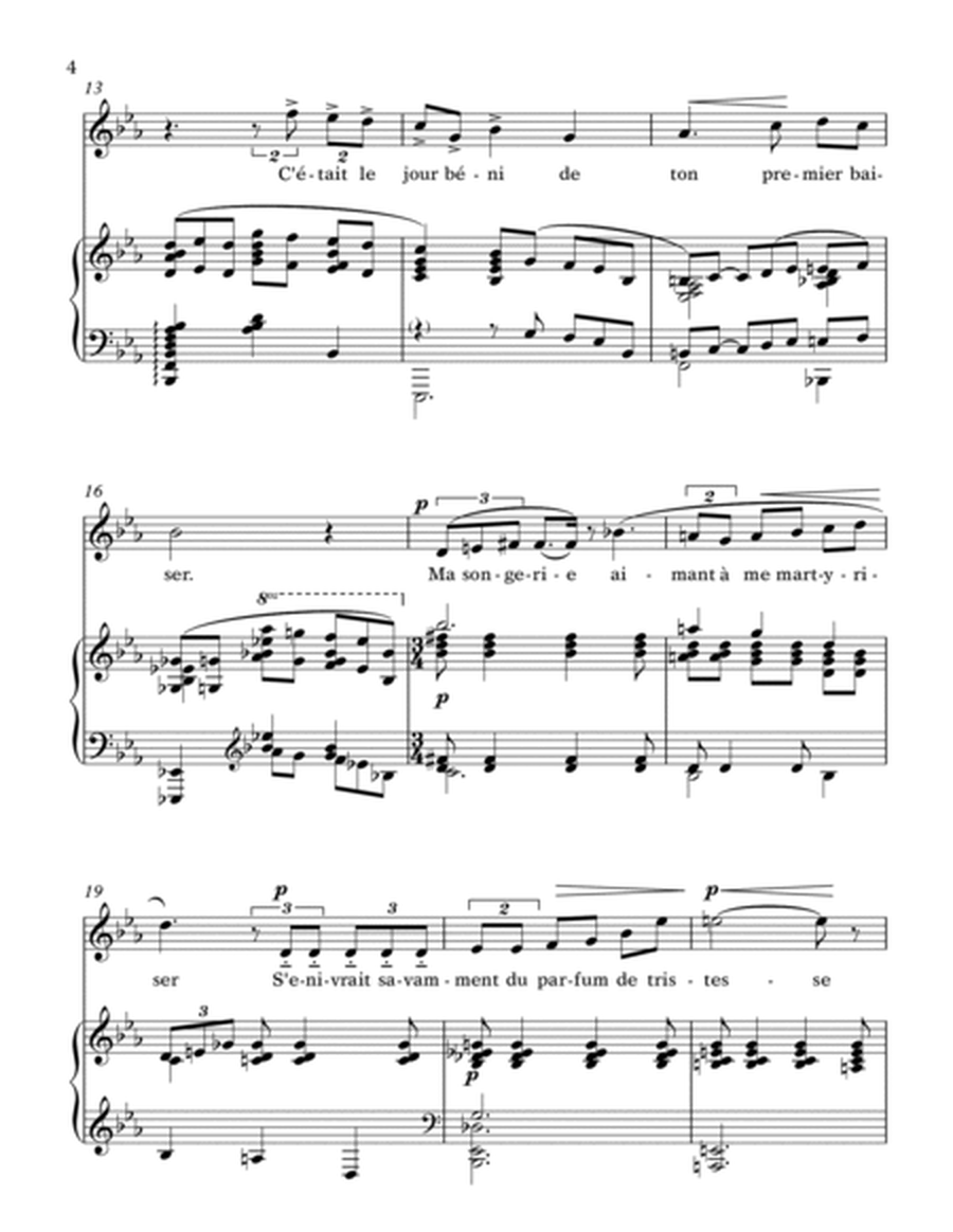 Debussy: Apparition (transposed to D flat major)