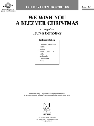 We Wish You a Klezmer Christmas: Score