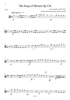 Schubert - The Song of Miriam Op.136 - Viola