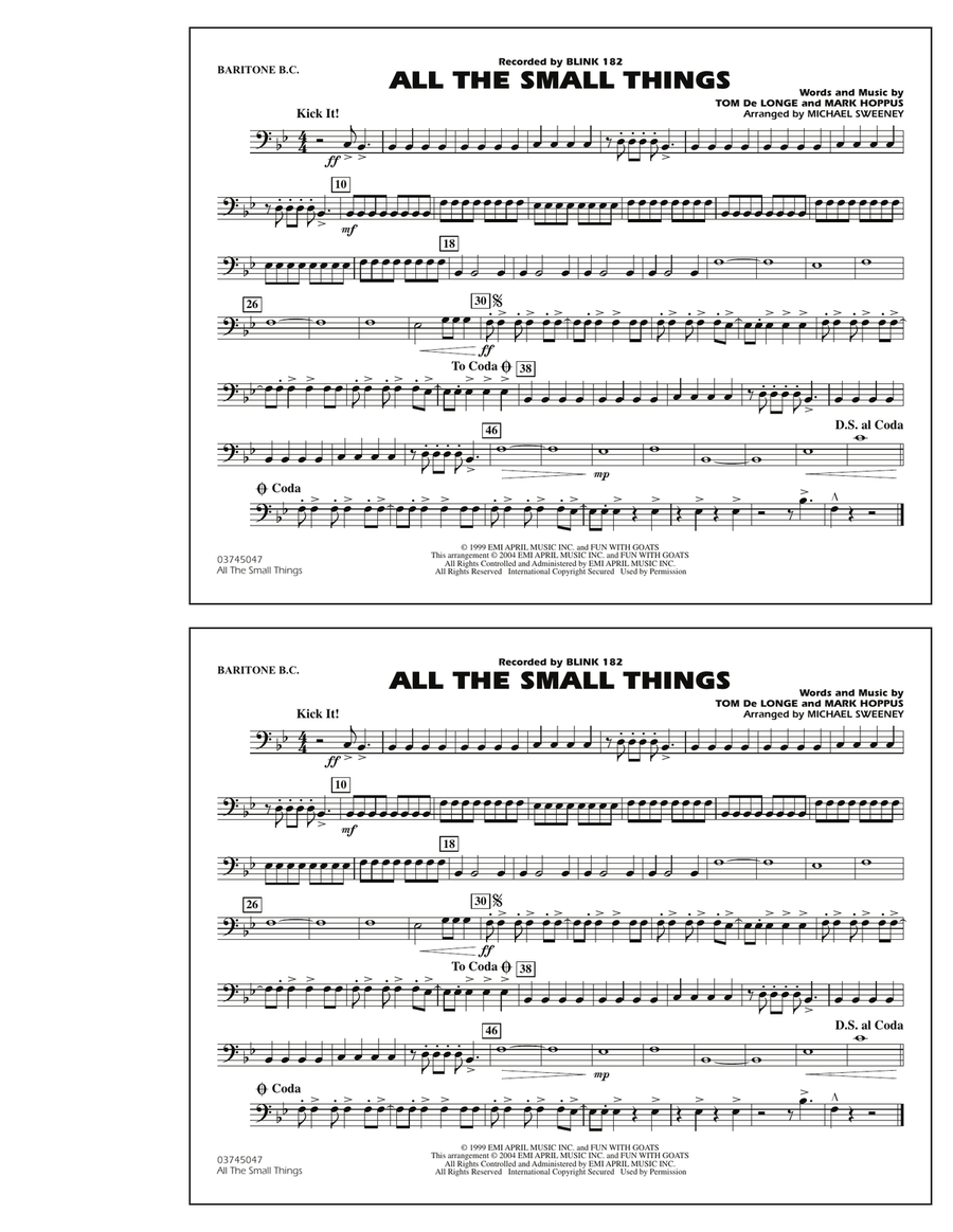 All The Small Things - Baritone B.C.