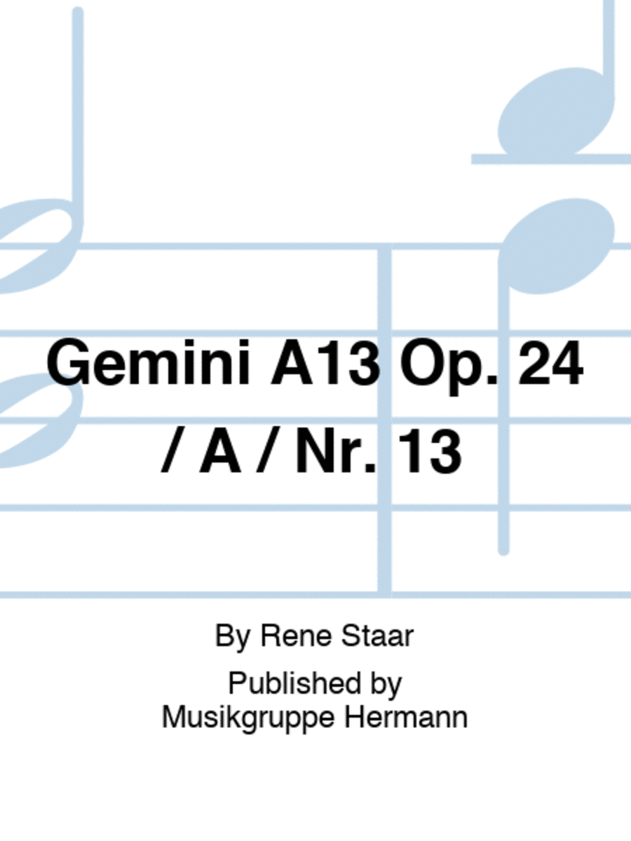 Gemini A13 Op. 24 / A / Nr. 13 String Duet scores gallery preview page 1
