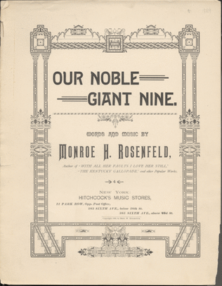 Book cover for Our Noble Giant Nine