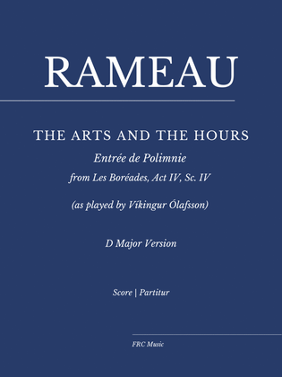 Book cover for Rameau: Les Boréades: "The Arts and the Hours" for Piano (as played by Víkingur Ólafsson) - D MAJOR