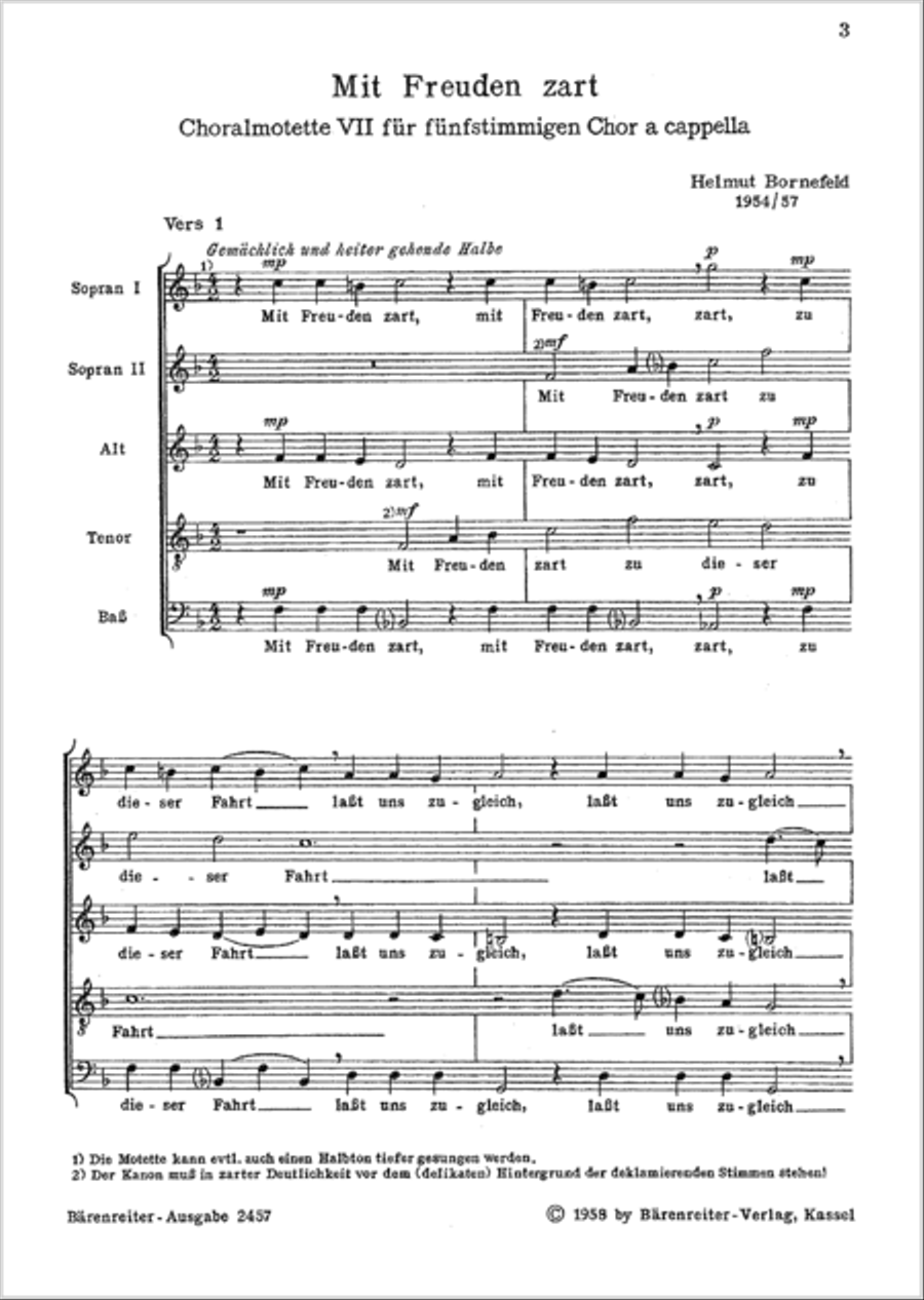 Mit Freuden zart Mit Freuden zart SSATB scores gallery preview page 2