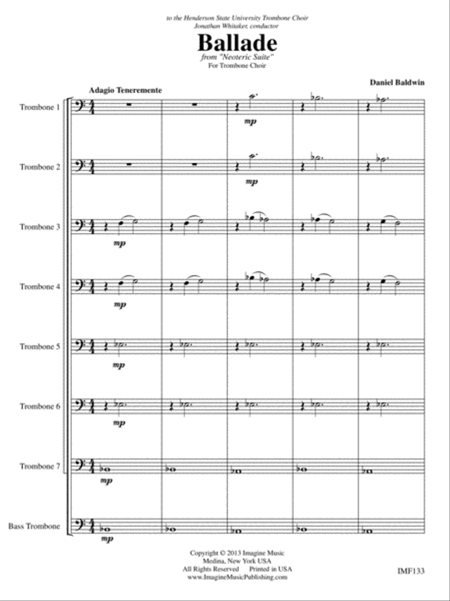 Ballade Trombone scores gallery preview page 3