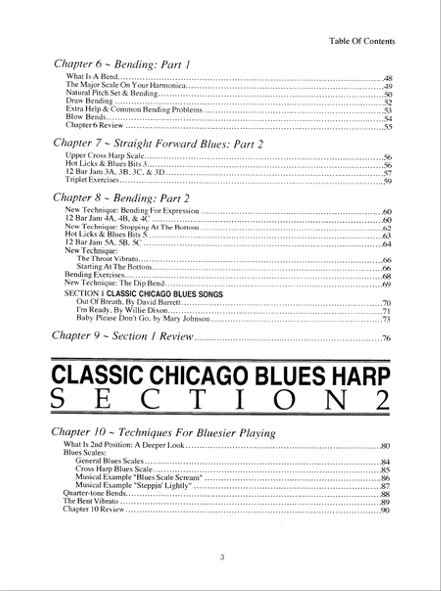 Complete Classic Chicago Blues Harp Harmonica scores gallery preview page 9