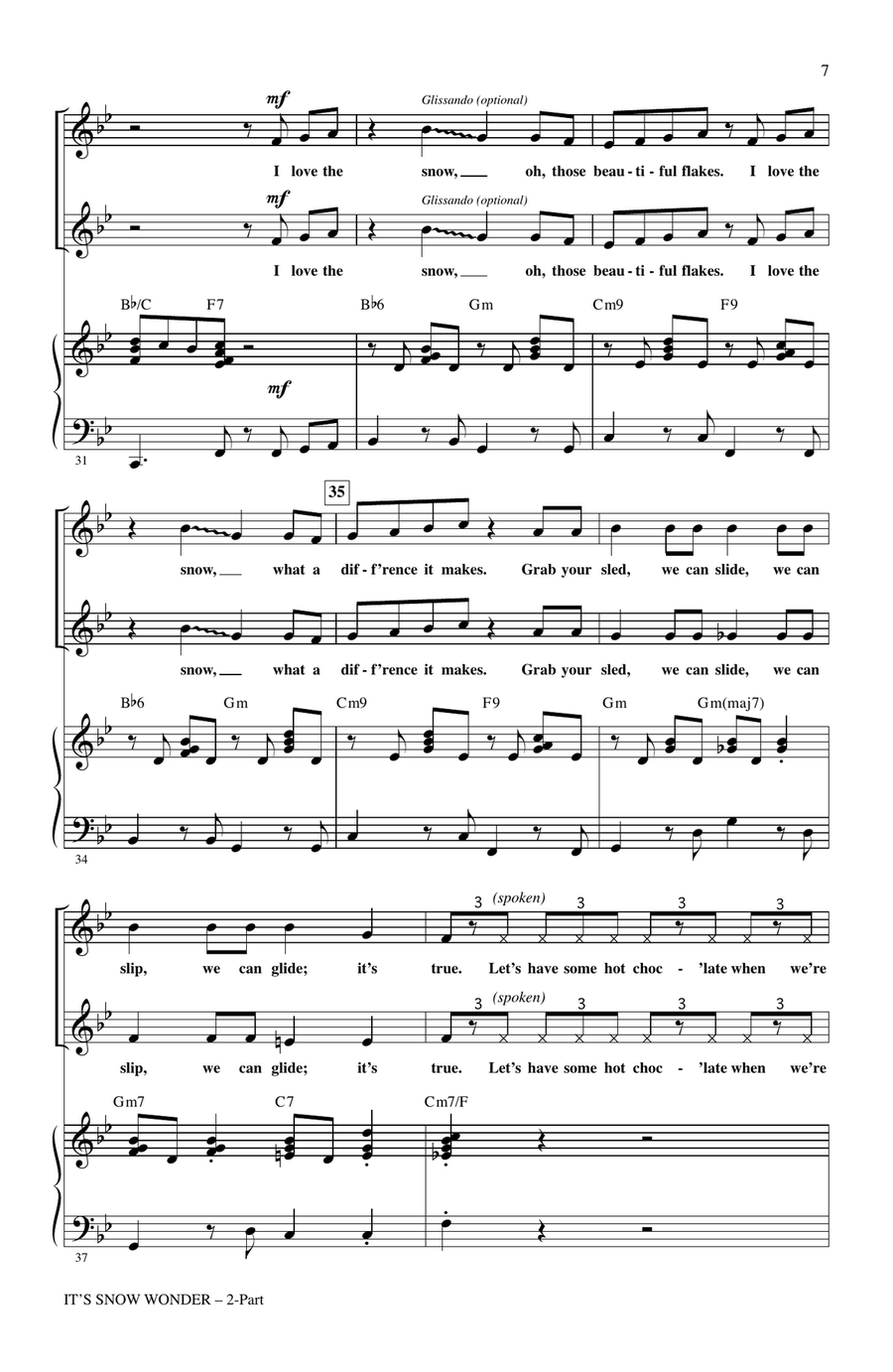 It's Snow Wonder 2-Part scores gallery preview page 5