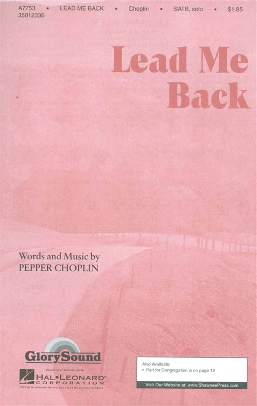 Lead Me Back 4-Part scores gallery preview page 1