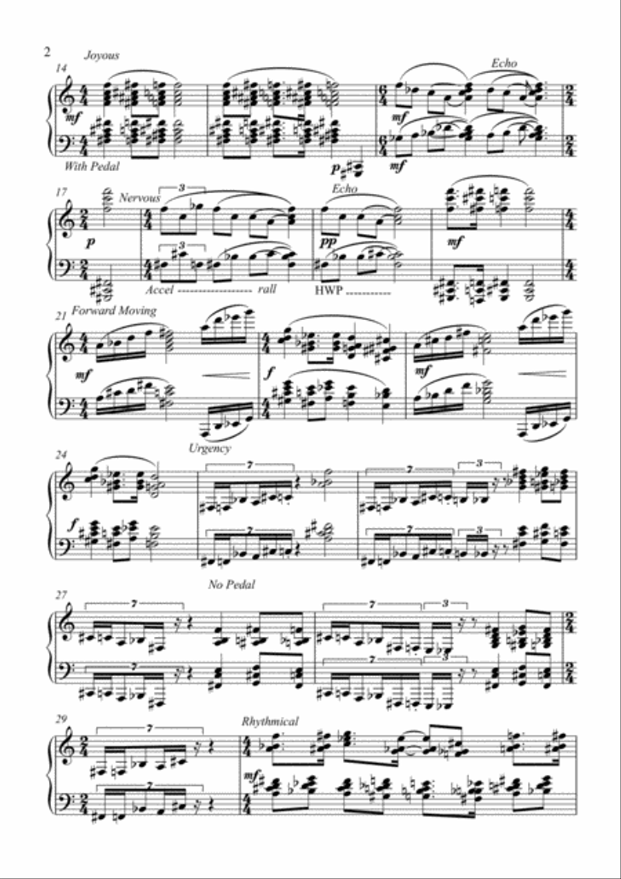 Piano Sonata No.1 Piano Solo scores gallery preview page 2