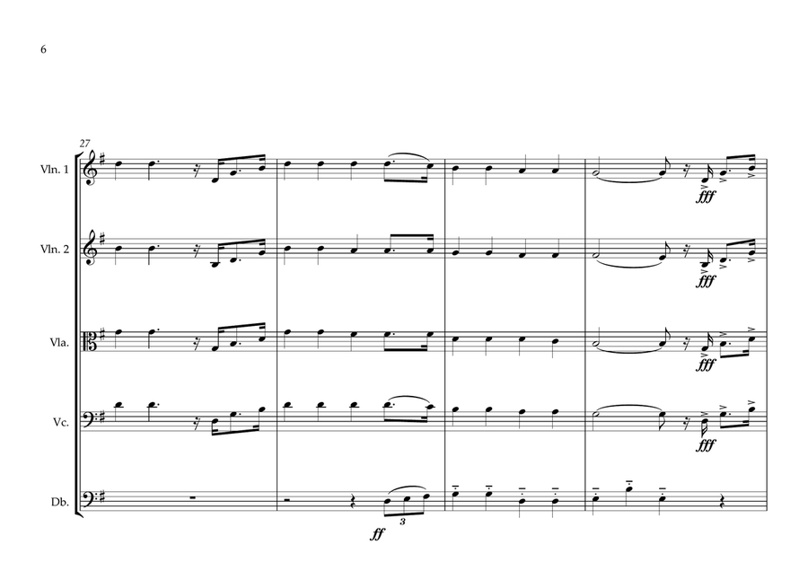 Equatorial Guinea National Anthem for String Orchestra - Score Only image number null