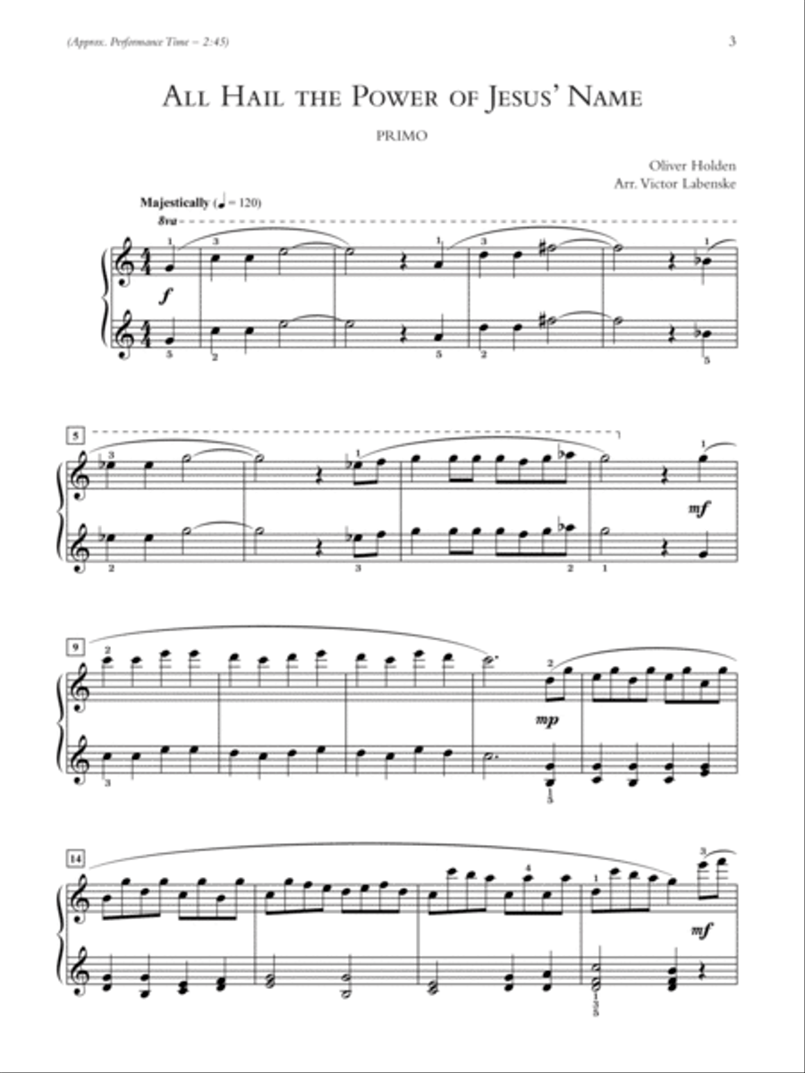 Sunday Morning Hymn Duet Companion Small Ensemble scores gallery preview page 4