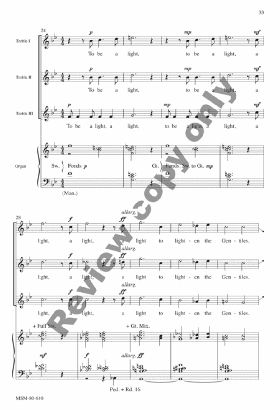 Evensong Unison Choir scores gallery preview page 66