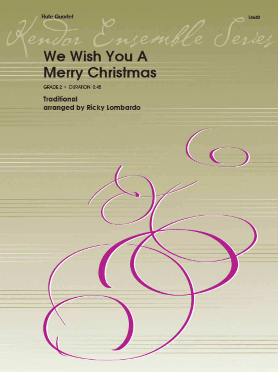We Wish You a Merry Christmas Flute Quartet scores gallery preview page 1