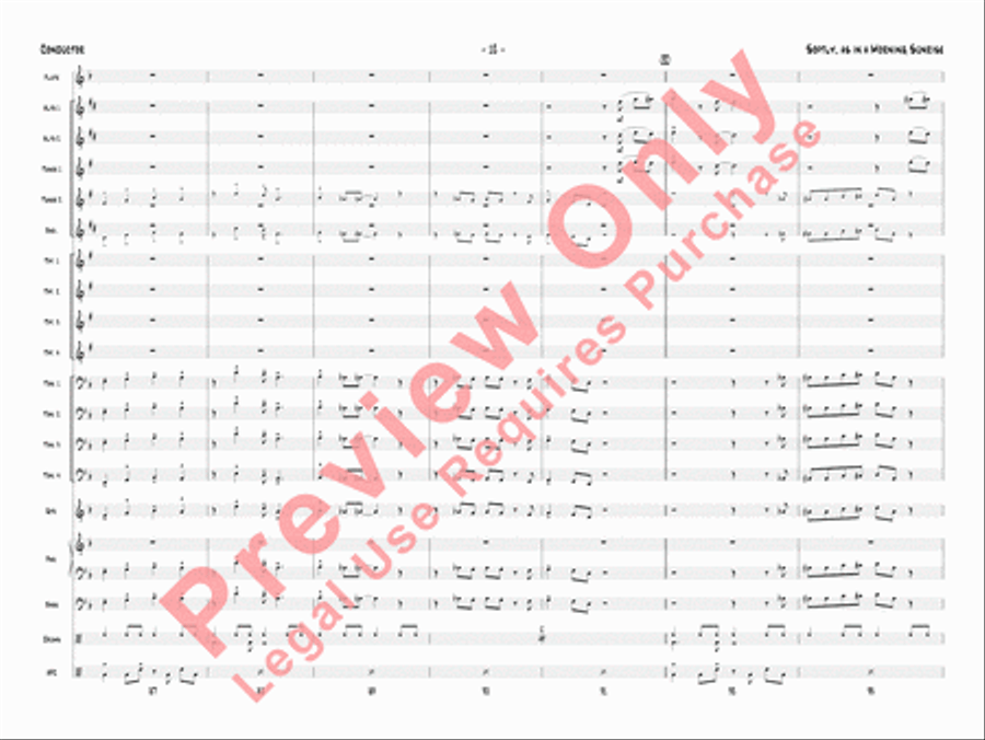 Softly, as in a Morning Sunrise Jazz Ensemble scores gallery preview page 15