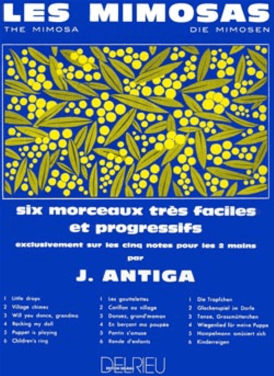 Les Mimosas Les Mimosas Easy Piano scores gallery preview page 1