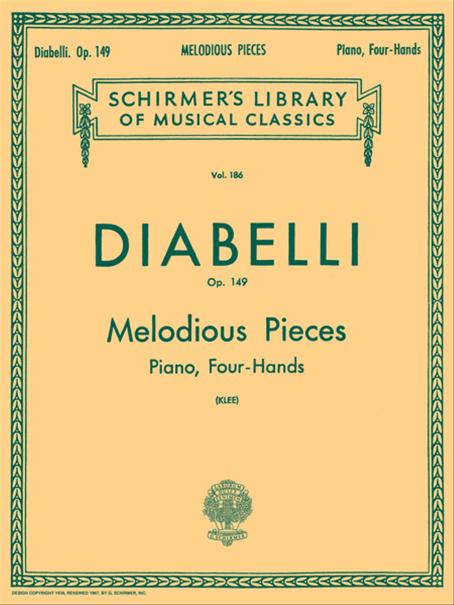 28 Melodious Pieces on 5 Notes, Op. 149 Piano Duet scores gallery preview page 1
