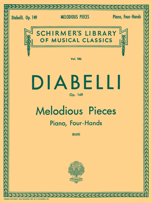 Book cover for 28 Melodious Pieces on 5 Notes, Op. 149