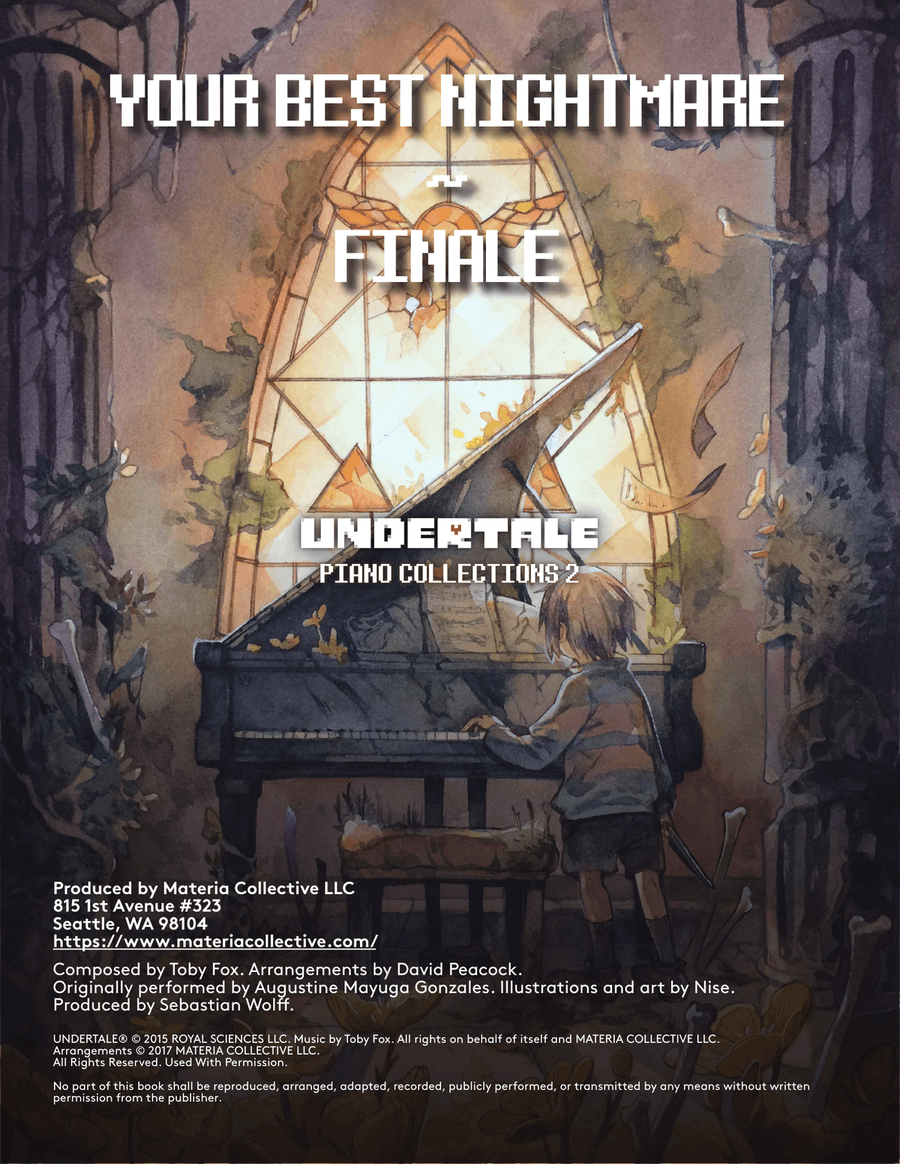 Your Best Nightmare ~ Finale (UNDERTALE Piano Collections 2) Piano Solo scores gallery preview page 1