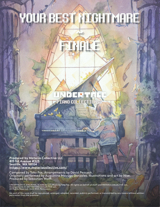 Book cover for Your Best Nightmare ~ Finale (UNDERTALE Piano Collections 2)
