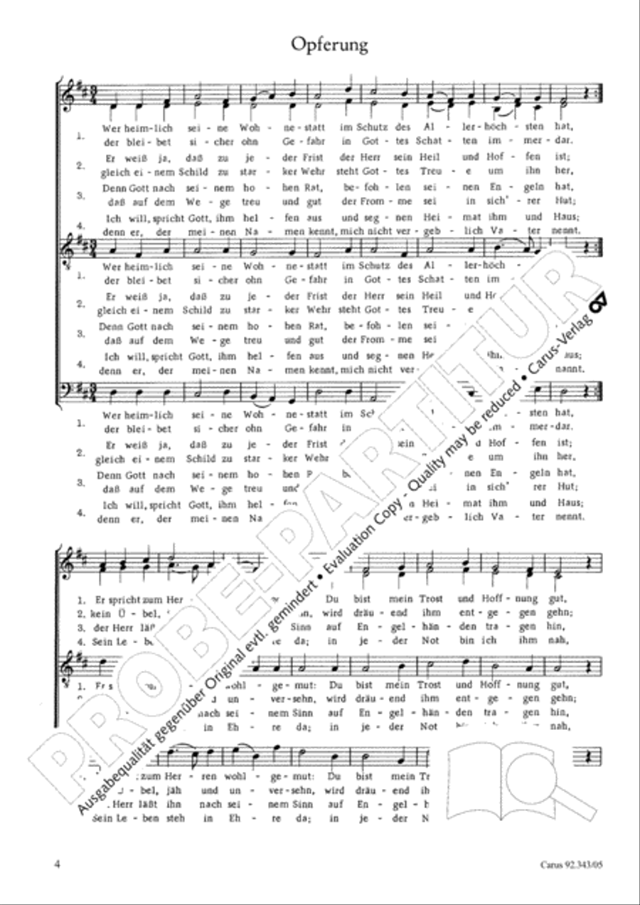 Doppelbauer, Orgelsatze zum Deutschen Liedproprium Choir scores gallery preview page 5
