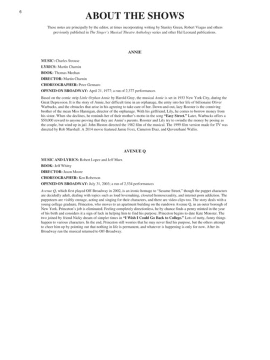 The Singer's Musical Theatre Anthology: Trios – Book/Online Audio Voice scores gallery preview page 6