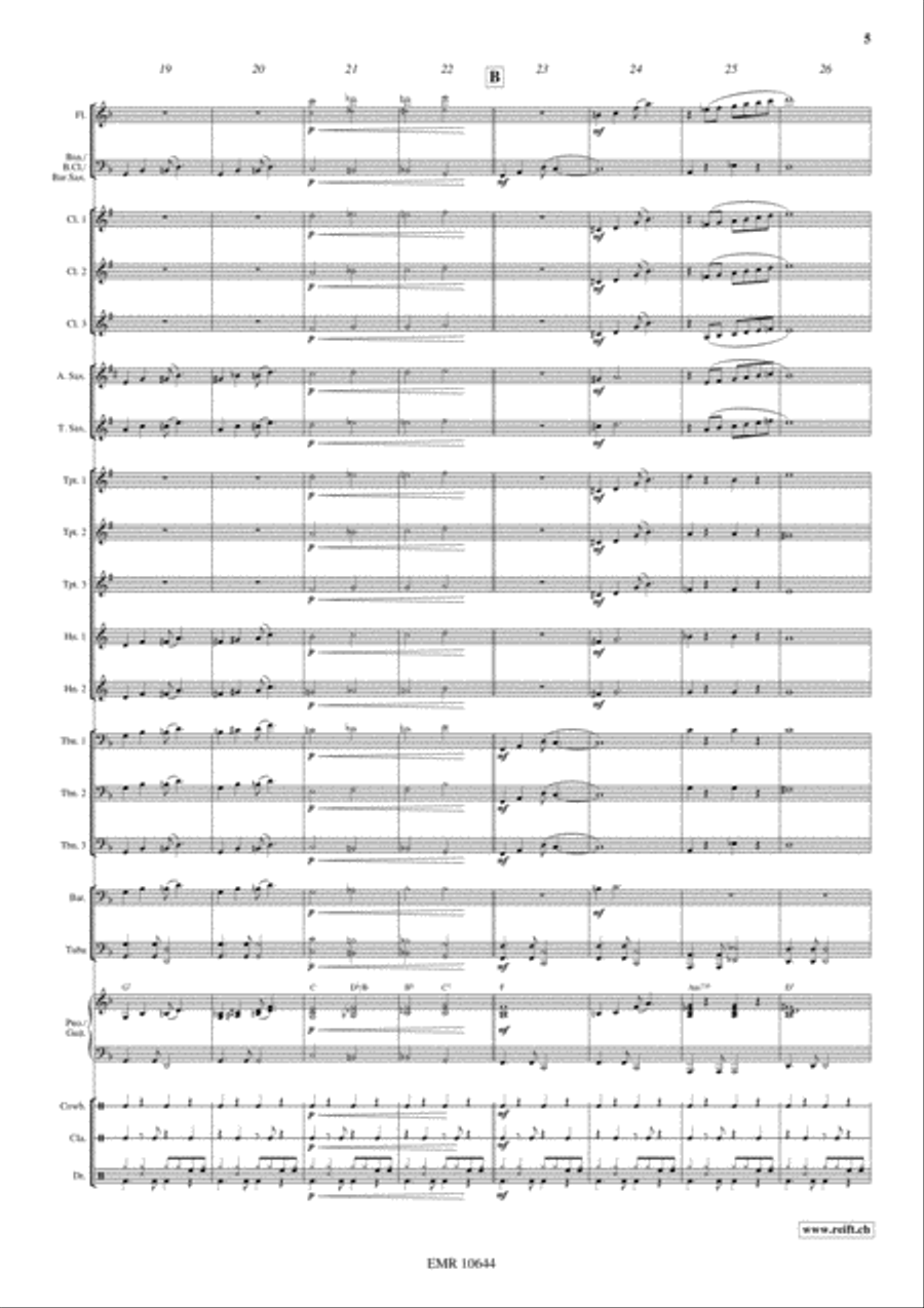 Latino Concert Band scores gallery preview page 6
