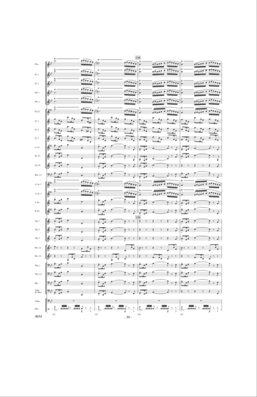 Ride of the Valkyries Concert Band scores gallery preview page 38