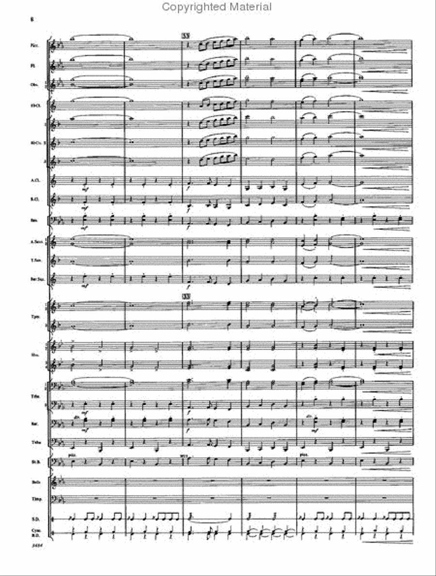 The Americans The Americans Concert Band scores gallery preview page 7