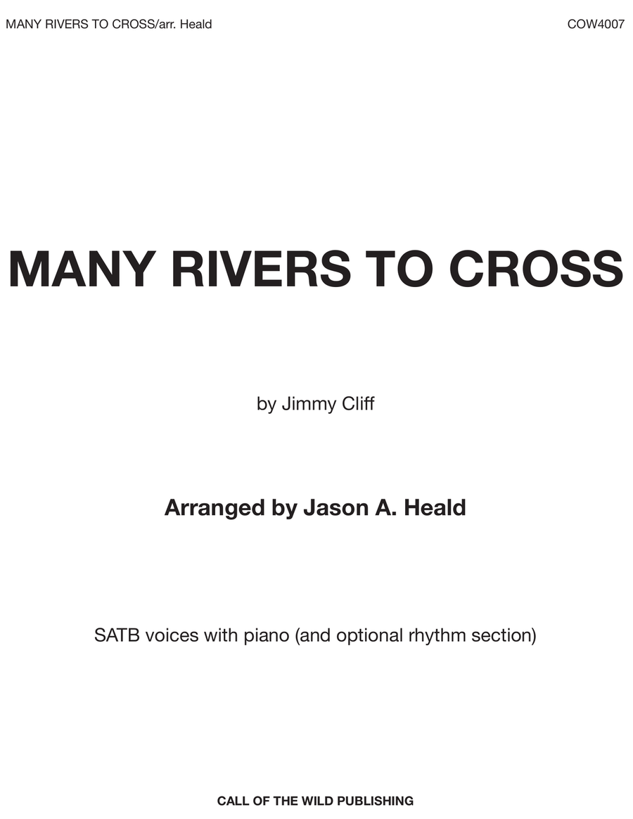 Many Rivers To Cross 4-Part scores gallery preview page 1