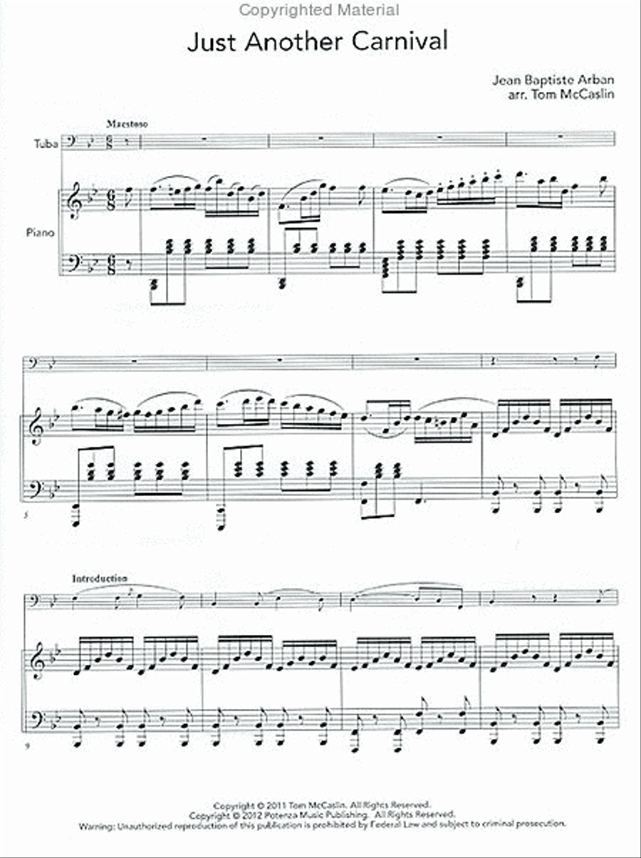 Just Another Carnival Tuba scores gallery preview page 2