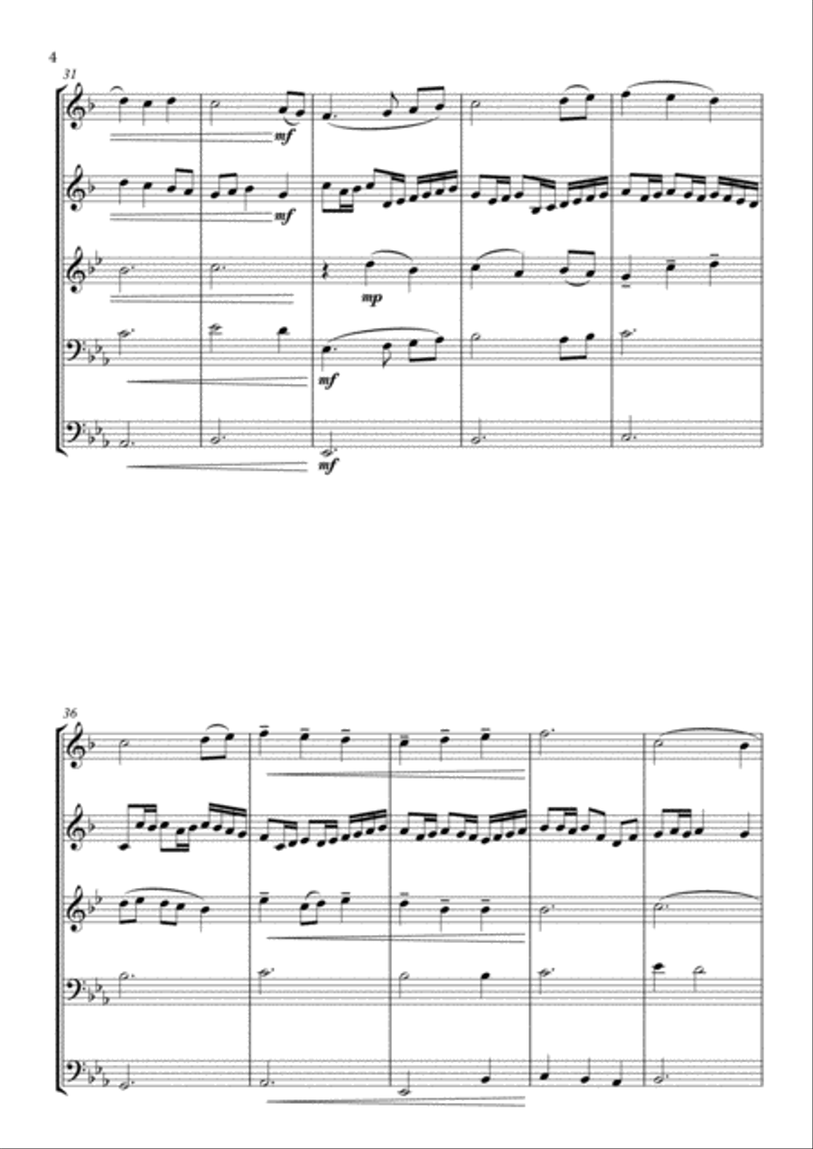 The First Noel Brass Ensemble scores gallery preview page 4